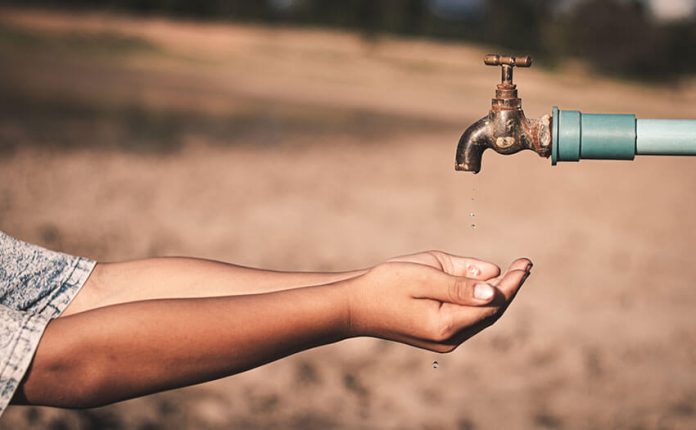dry water faucet