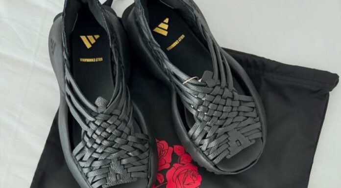 a pair of sandals